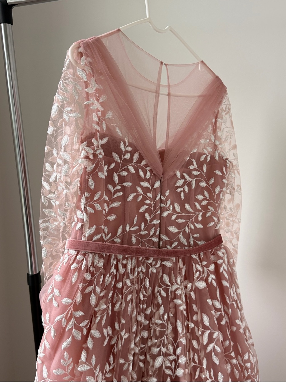 Teuta Matoshi Blush Pink Floral Maxi Gown - Picture 7 of 13
